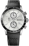  Shop Authentic Hugo Boss Rafale Chronograh Quartz White Dial Black Leather Strap Watch For Men - HB1513403 - Luxxuri