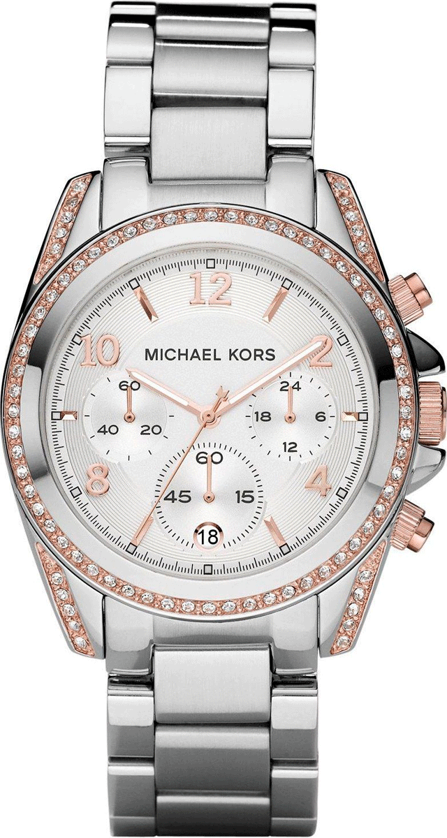  Shop Authentic Michael Kors Blair Chronograph Silver Dial Silver Steel Strap Watch for Women - MK5459 - Luxxuri