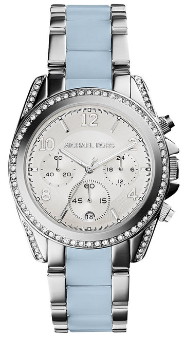  Shop Authentic Michael Kors Blair Silver Dial Two Tone Steel Strap Watch for Women - MK6137 - Luxxuri