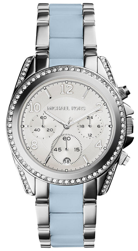  Shop Authentic Michael Kors Blair Silver Dial Two Tone Steel Strap Watch for Women - MK6137 - Luxxuri