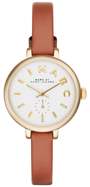  Shop Authentic Marc Jacobs Sally White Dial Brown Leather Strap Watch for Women - MBM1351 - Luxxuri