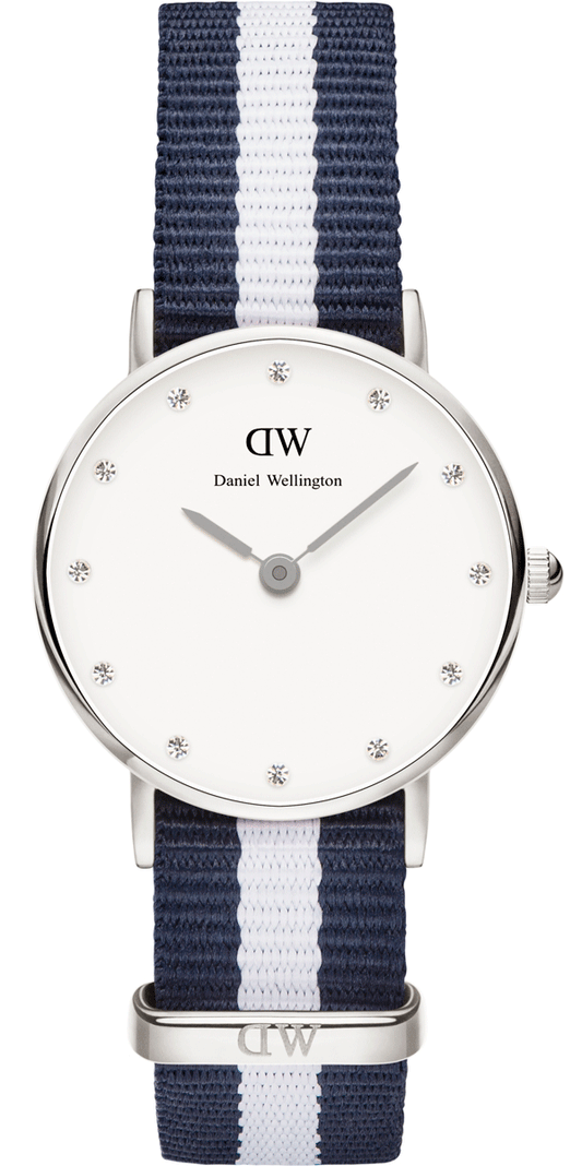  Shop Authentic Daniel Wellington Classy Glasgow White Dial Two Tone NATO Strap Watch For Women - DW00100074 - Luxxuri