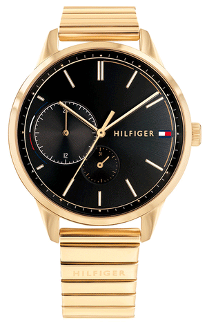  Shop Authentic Tommy Hilfiger Brooke Black Dial Gold Steel Strap Watch for Women  - 1782019 - Luxxuri