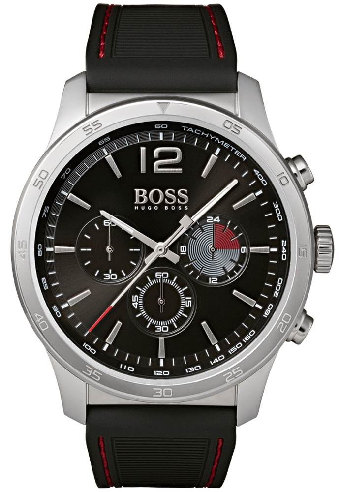  Shop Authentic Hugo Boss Professional Black Dial Black Silicone Strap Watch for Men - 1513525 - Luxxuri