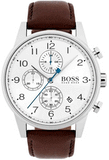  Shop Authentic Hugo Boss Attitude White Dial Brown Leather Strap Watch for Men - 1513609 - Luxxuri