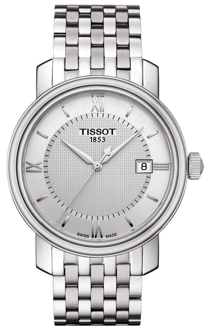 Shop Authentic Tissot T Classic Bridgeport Silver Dial Silver Mesh Bracelet Watch For Men - T097.410.11.038.00 - Luxxuri