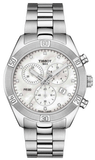  Shop Authentic Tissot PR 100 Sport Chic Chronograph Diamonds Mother of Pearl Dial Silver Steel Strap Watch for Women - T101.917.11.116.00 - Luxxuri