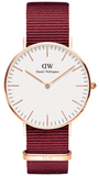  Shop Authentic Daniel Wellington Classic Roselyn White Dial Red NATO Strap Watch For Women - DW00100271 - Luxxuri