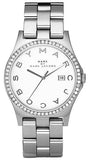  Shop Authentic Marc Jacobs Henry Diamonds White Dial Silver Steel Strap Watch for Women - MBM3044 - Luxxuri