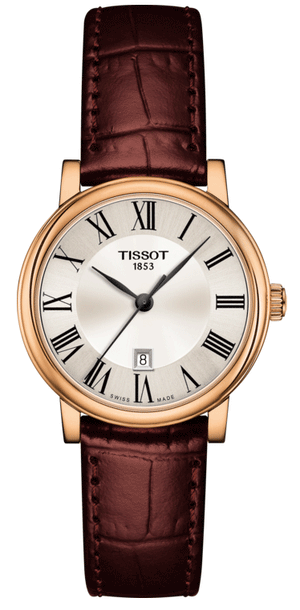  Shop Authentic Tissot Carson Premium Lady Silver Dial Brown Leather Strap Watch For Women - T122.210.36.033.00 - Luxxuri