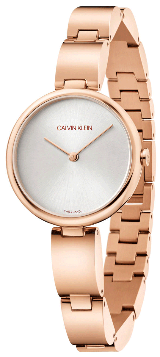  Shop Authentic Calvin Klein Wavy White Dial Rose Gold Steel Strap Watch for Women - K9U23646 - Luxxuri