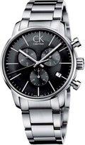  Shop Authentic Calvin Klein City Chronograph Black Dial Silver Steel Strap Watch for Men - K2G27143 - Luxxuri