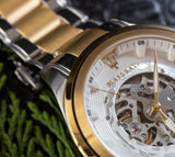  Shop Authentic Maserati Traguardo Automatic White Skeleton Dial Two Tone Steel Strap Watch For Men - R8823112003 - Luxxuri