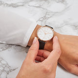  Shop Authentic Michael Kors Pyper Quartz White Dial Black Leather Strap Watch For Women - MK2834 - Luxxuri