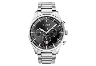  Shop Authentic Hugo Boss Pioneer Black Dial Silver Steel Strap Watch for Men - 1513712 - Luxxuri