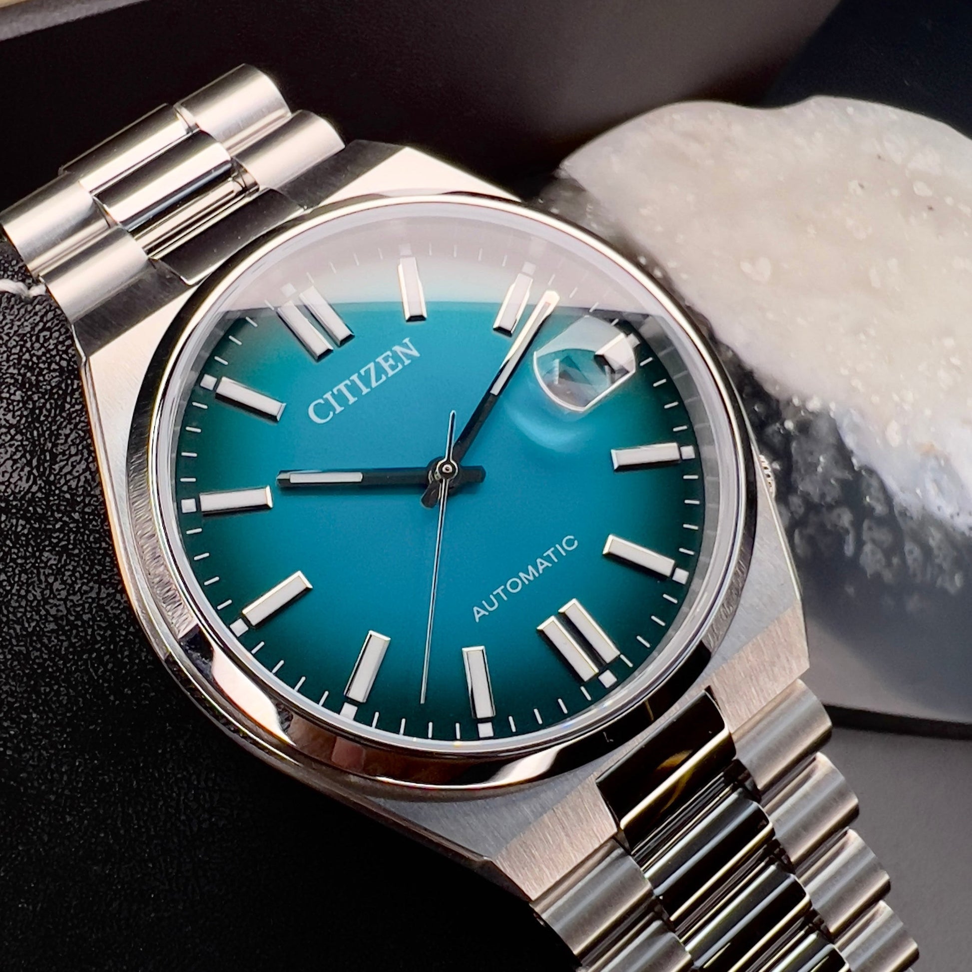  Shop Authentic Citizen Tsuyosa Automatic Blue Dial Silver Steel Strap Watch For Men - NJ0151-88X - Luxxuri