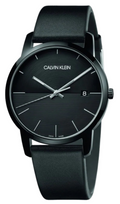  Shop Authentic Calvin Klein City Quartz Black Dial Black Leather Strap Watch for Men - K2G2G4C1 - Luxxuri