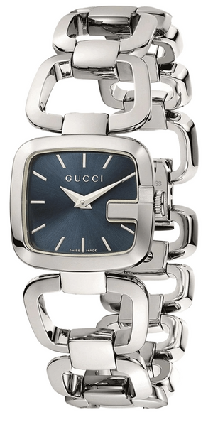  Shop Authentic Gucci G Gucci Blue Dial Silver Steel Strap Watch For Women - YA125405 - Luxxuri