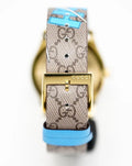  Shop Authentic Gucci G Timeless Disney Donald Duck Brown Dial Brown Leather Strap Watch For Women - YA1264167 - Luxxuri