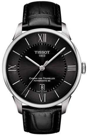  Shop Authentic Tissot Chemin Des Tourelles Powermatic 80 Black Dial Black Leather Strap Watch For Men - T099.407.16.058.00 - Luxxuri