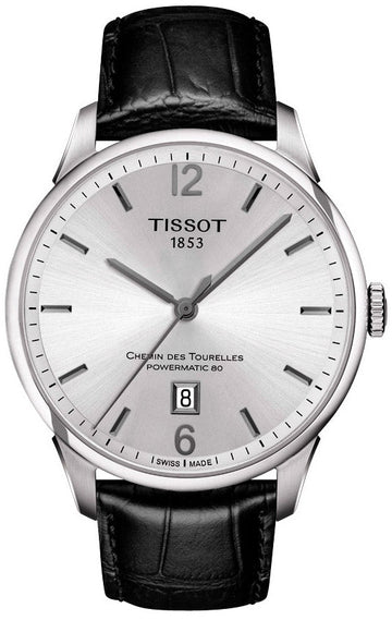  Shop Authentic Tissot Chemin Des Tourelles Powermatic 80 Silver Dial Black Leather Strap Watch For Men - T099.407.16.037.00 - Luxxuri