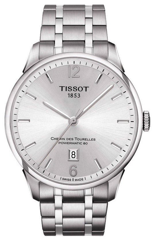  Shop Authentic Tissot Chemin Des Tourelles Powermatic 80 Silver Dial Silver Steel Strap Watch For Men - T099.407.11.037.00 - Luxxuri
