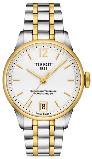 Shop Authentic Tissot Chemin Des Tourelles Powermatic 80 Lady Silver Dial Two Tone Steel Strap Watch For Women - T099.207.22.037.00 - Luxxuri