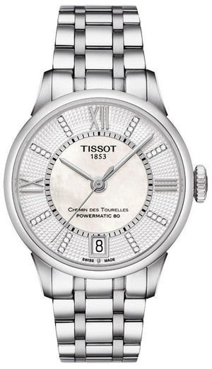  Shop Authentic Tissot Chemin Des Tourelles Powermatic 80 Helvetic Silver Dial Silver Steel Strap Watch For Women - T099.207.11.116.00 - Luxxuri