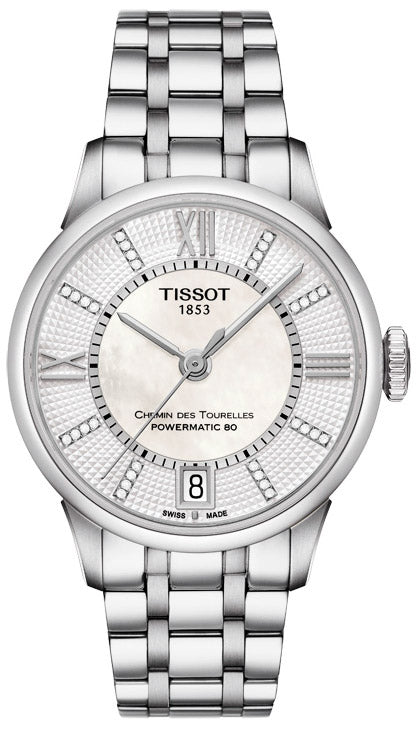  Shop Authentic Tissot Chemin Des Tourelles Powermatic 80 Helvetic Silver Dial Silver Steel Strap Watch For Women - T099.207.11.116.00 - Luxxuri
