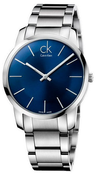  Shop Authentic Calvin Klein City Blue Dial Silver Steel Strap Watch for Men - K2G2114N - Luxxuri