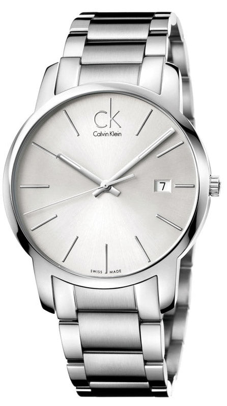  Shop Authentic Calvin Klein City Silver Dial Silver Steel Strap Watch for Men - K2G2G146 - Luxxuri