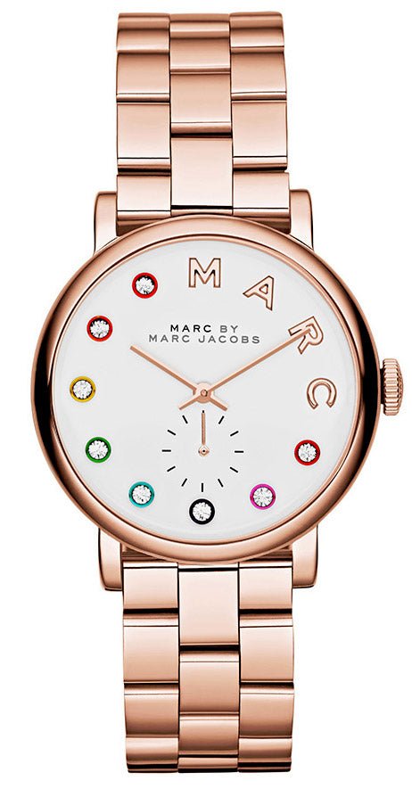  Shop Authentic Marc Jacobs Baker White Dial Rose Gold Steel Strap Watch for Women - MBM3441 - Luxxuri