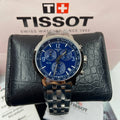  Shop Authentic Tissot PRC 200 Chronograph Quartz Blue Dial Silver Steel Strap Watch For Men - T114.417.11.047.00 - Luxxuri