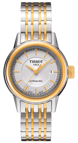  Shop Authentic Tissot Carson Automatic Silver Dial Two Tone Steel Strap Watch For Women - T085.207.22.011.00 - Luxxuri