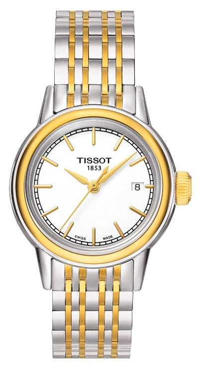  Shop Authentic Tissot Carson Steel Lady White Dial Quartz Watch For Women - T085.210.22.011.00 - Luxxuri