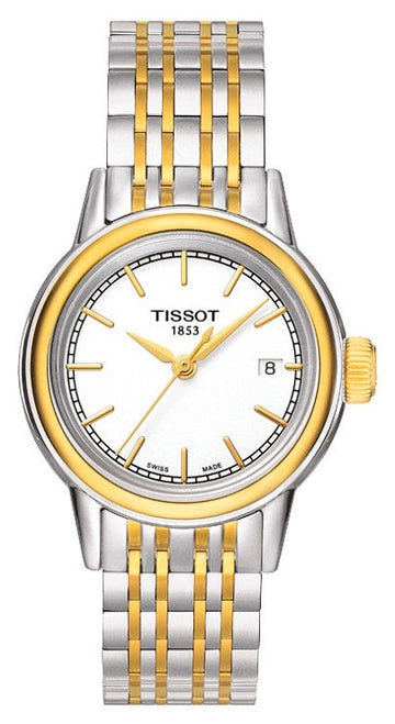  Shop Authentic Tissot Carson Steel Lady White Dial Quartz Watch For Women - T085.210.22.011.00 - Luxxuri