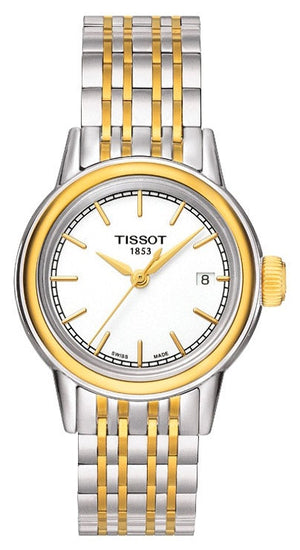  Shop Authentic Tissot Carson Steel Lady White Dial Quartz Watch For Women - T085.210.22.011.00 - Luxxuri