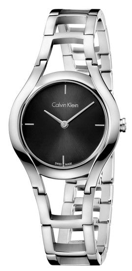  Shop Authentic Calvin Klein Class Black Dial Silver Steel Strap Watch for Women - K6R23121 - Luxxuri