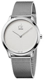  Shop Authentic Calvin Klein Minimal White Dial Silver Mesh Bracelet Watch for Men - K3M2112Y - Luxxuri