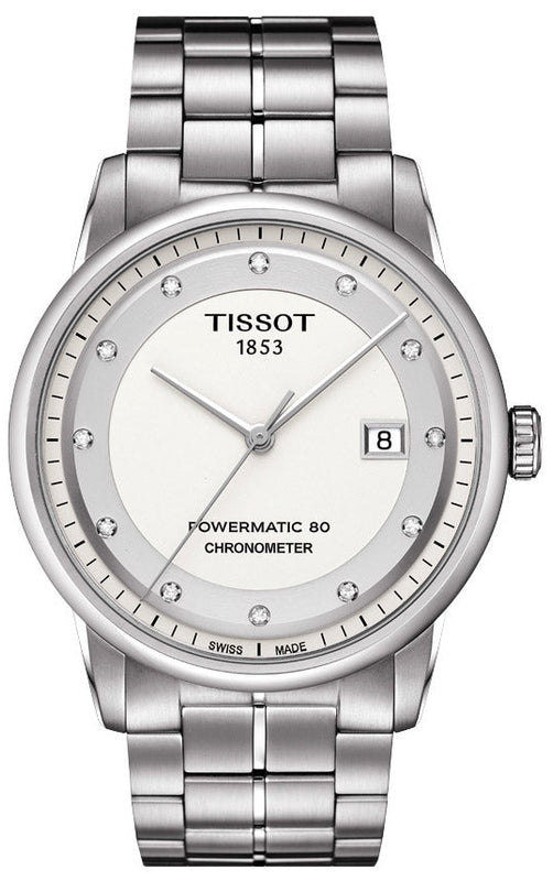  Shop Authentic Tissot T Classic Luxury Powermatic 80 White Dial Silver Steel Strap Watch For Men - T086.408.11.016.00 - Luxxuri