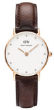  Shop Authentic Daniel Wellington Classy Bristol White Dial Brown Leather Strap Watch For Women - DW00100062 - Luxxuri
