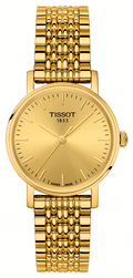  Shop Authentic Tissot T Classic Everytime Desire Small Gold Dial Gold Mesh Bracelet Watch For Women - T109.210.33.021.00 - Luxxuri
