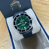  Shop Authentic Breitling Superocean Heritage B20 Automatic 42 Green Dial Black Mesh Bracelet Watch for Women - AB2010121L1S1 - Luxxuri