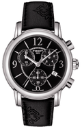 Shop Authentic Tissot Dressport Chronograph Black Dial Black Leather Strap Watch for Women - T050.217.17.057.00 - Luxxuri