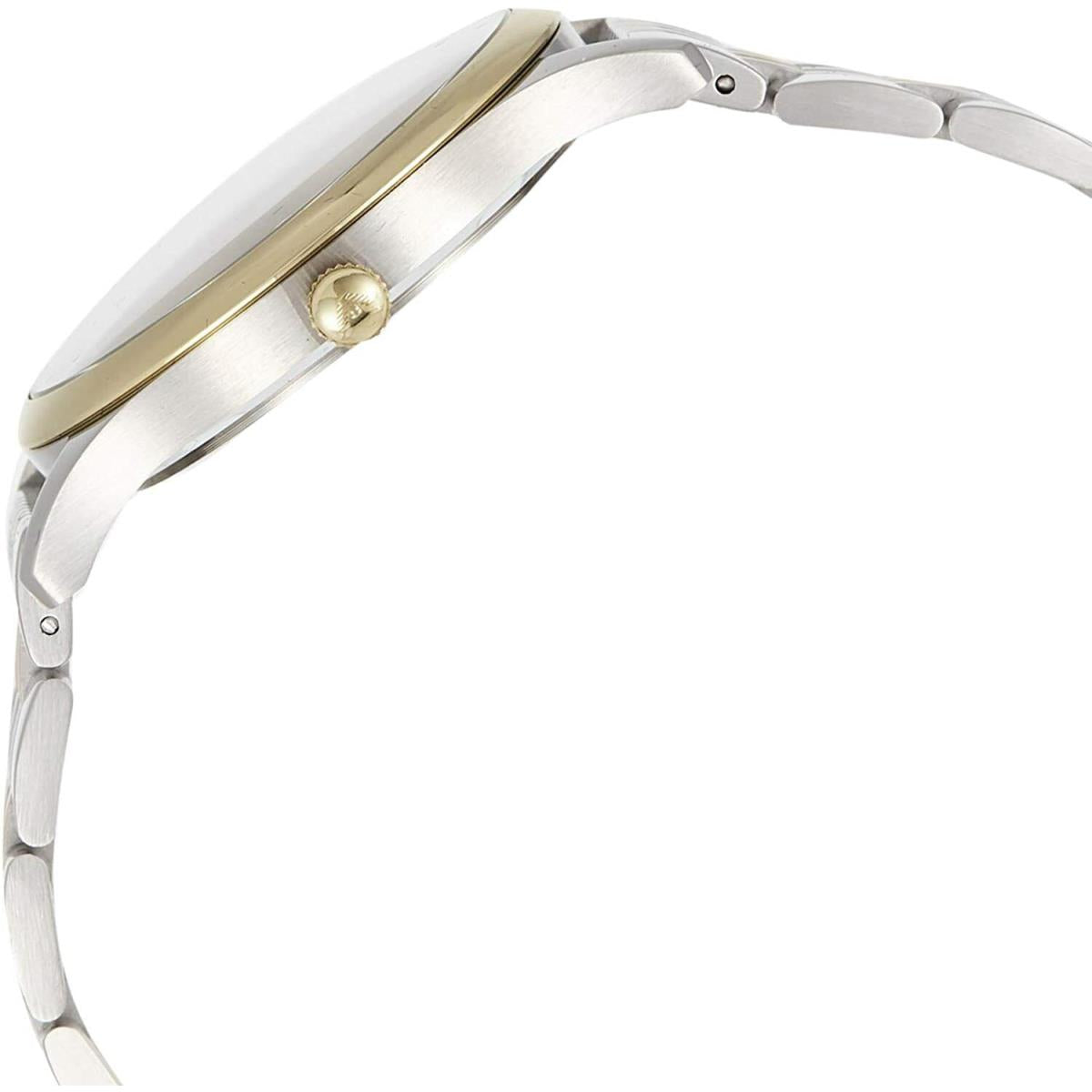  Shop Authentic Emporio Armani Classic Quartz Blue Dial Two Tone Steel Strap Watch For Men - AR1868 - Luxxuri