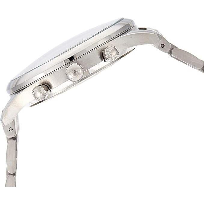  Shop Authentic Emporio Armani Classic Chronograph Silver Dial Silver Steel Strap Watch For Men - AR1879 - Luxxuri