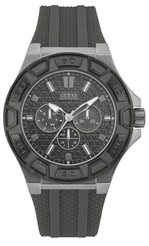  Shop Authentic Guess Force Grey Dial Grey Rubber Strap Watch For Men - W0674G8 - Luxxuri