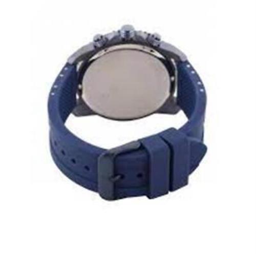  Shop Authentic Guess Velocity Chronograph Blue Dial Blue Rubber Steel Strap Watch for Men - W0599G4 - Luxxuri