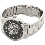  Shop Authentic Gucci G Timeless Diamonds Black Dial Silver Steel Strap Watch For Women - YA1264125 - Luxxuri
