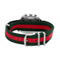  Shop Authentic Gucci Grip Quartz Chronograph Red Dial Two Tone NATO Strap Watch for Men - YA157304 - Luxxuri